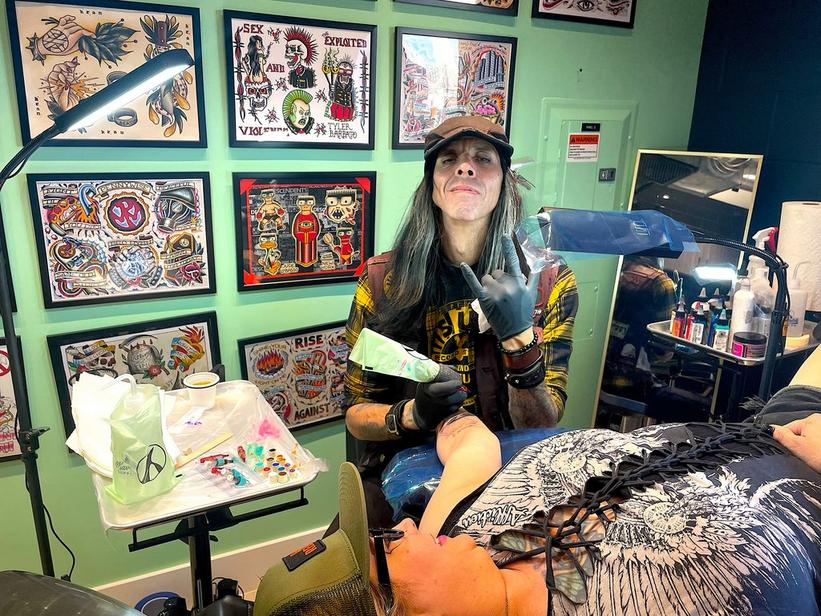 Inside The Punk Rock Museum In Las Vegas  tattoo shop